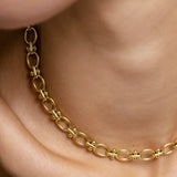 Rio Eternal Rope and Link Steel Necklace