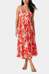 Blyth Dress in Hot Orange