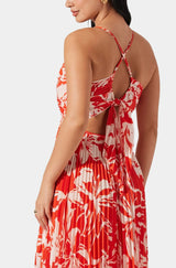 Blyth Dress in Hot Orange