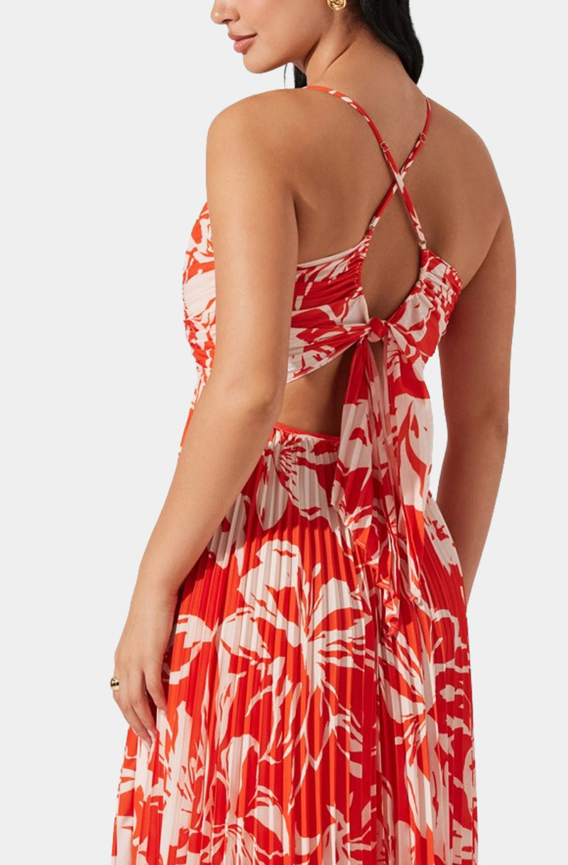 Blyth Dress in Hot Orange