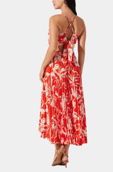 Blyth Dress in Hot Orange