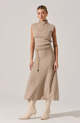 Deora Sleeveless Mock Neck Sweater