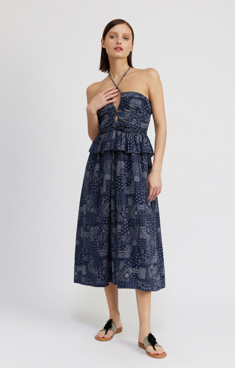 HANDKERCHIEF MIDI DRESS