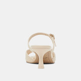 Lorali Heels Cream Leather