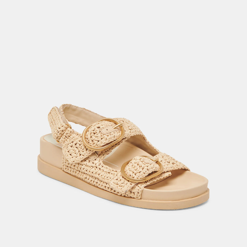 Starla Crochet Sandals Natural Knit