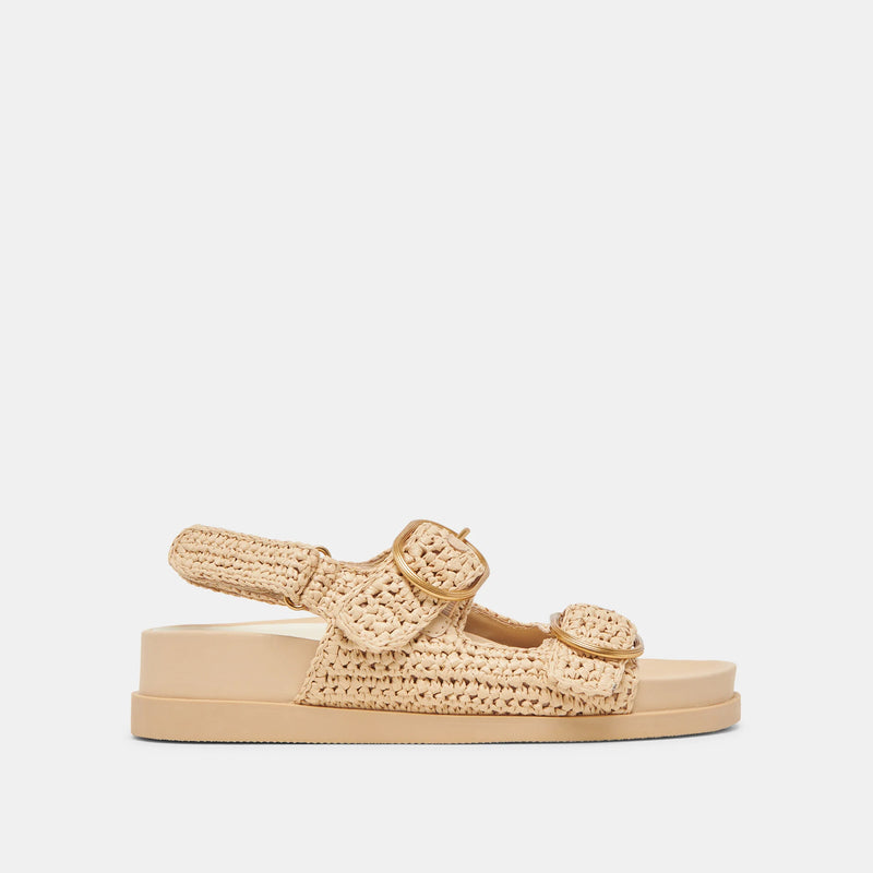 Starla Crochet Sandals Natural Knit