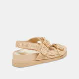 Starla Crochet Sandals Natural Knit