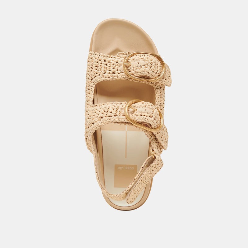 Starla Crochet Sandals Natural Knit