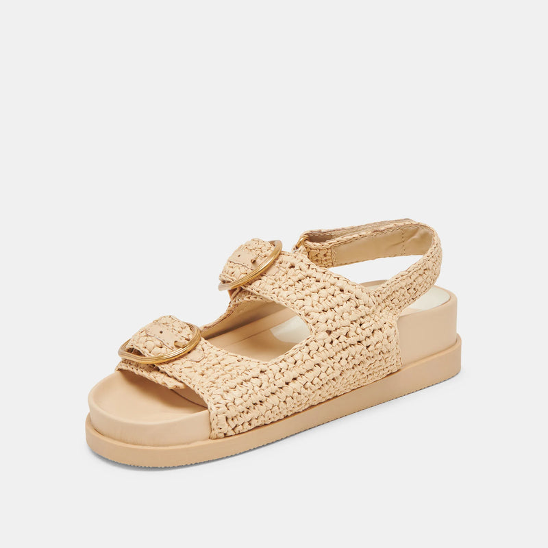 Starla Crochet Sandals Natural Knit