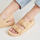 Starla Crochet Sandals Natural Knit