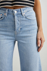 Getty Wide Leg Denim in Blue Mist