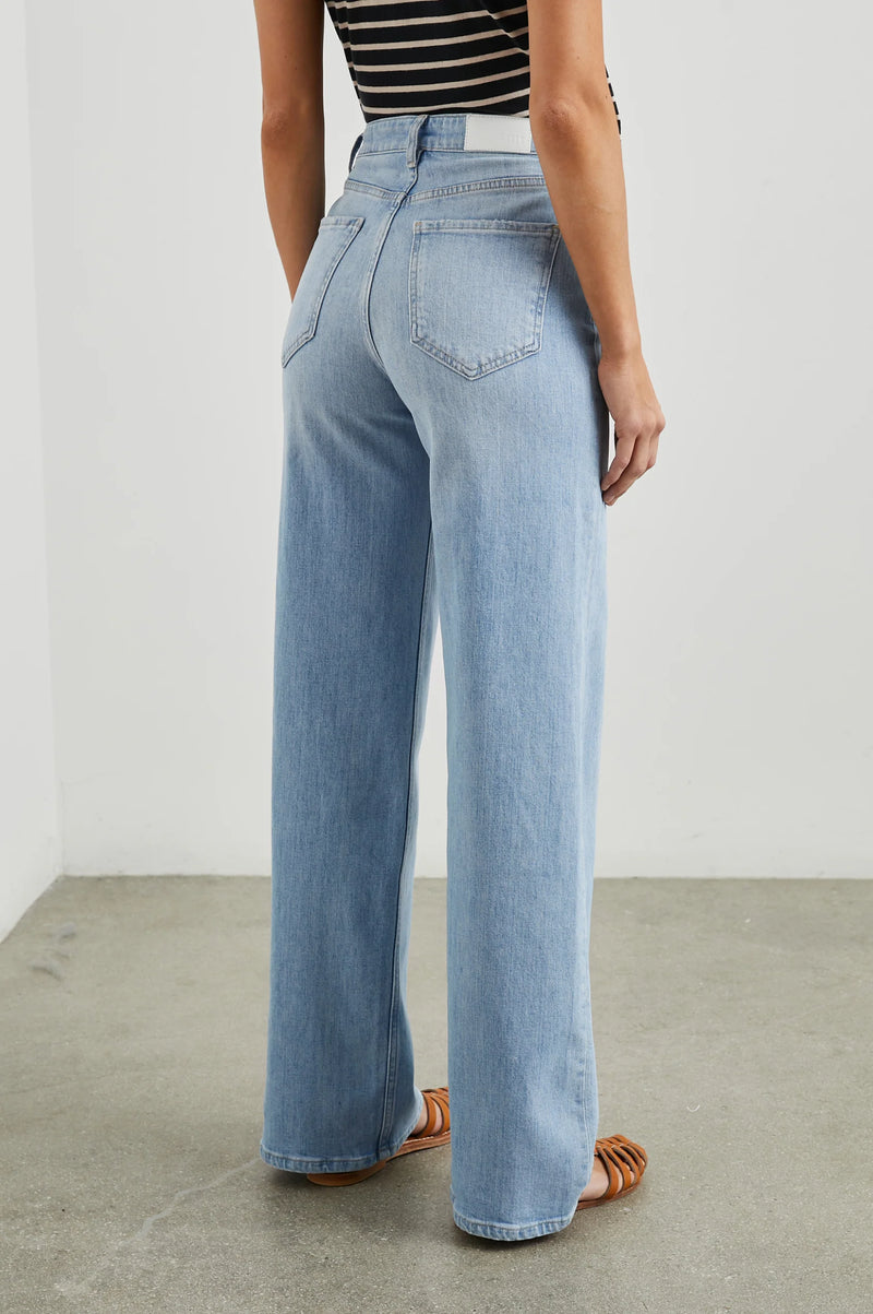 Getty Wide Leg Denim in Blue Mist