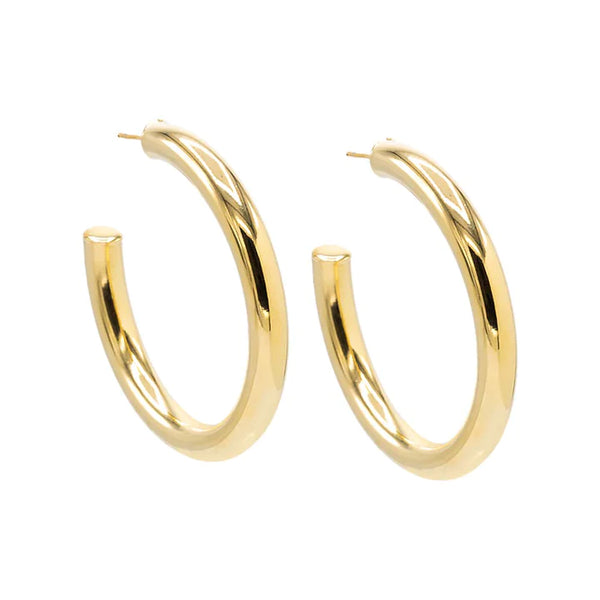 Thick Hollow Hoop Earring