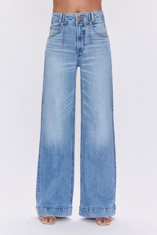LANA DOUBLE BUTTON HIGH RISE ULTRA WIDE LEG