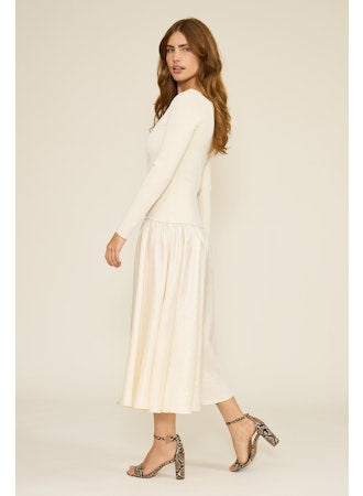 ELSA MIXED MEDIA DRESS