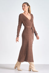 Elan Wrap Sweater Dress