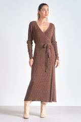 Elan Wrap Sweater Dress