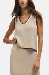 Yessenia Whipstitch Tank Linen