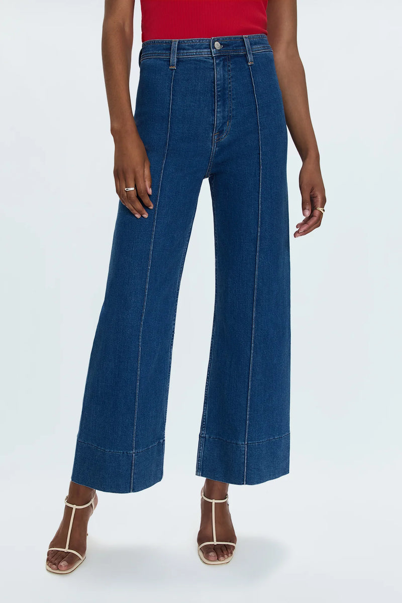 Penny High Rise Wide Jean in Country Club