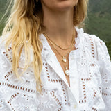 Isabel Mother of Pearl Heart Necklace