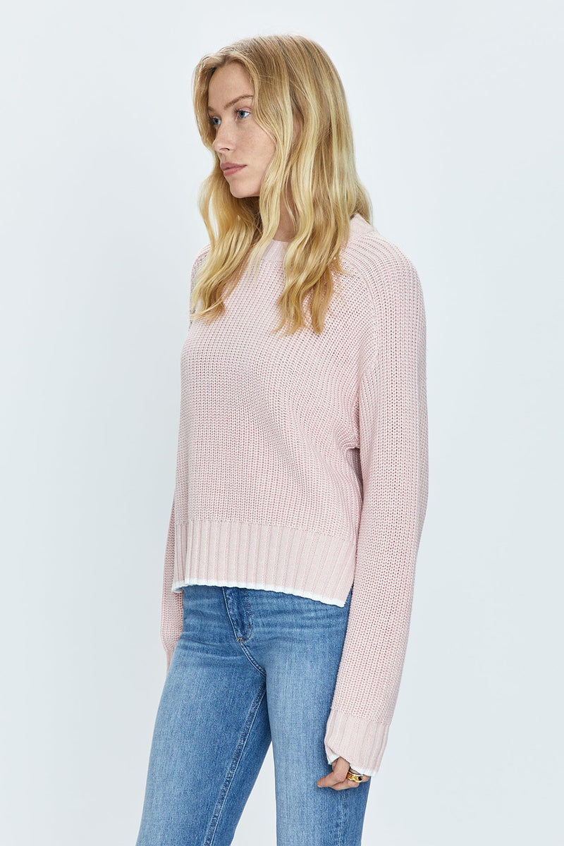 Adina Sweater in Icy Pink