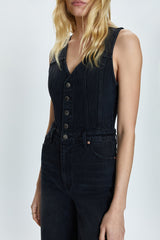 Aria Vest Jumpsuit in Mulholland