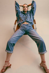 Donny Rolled Hem Boyfriend Jean