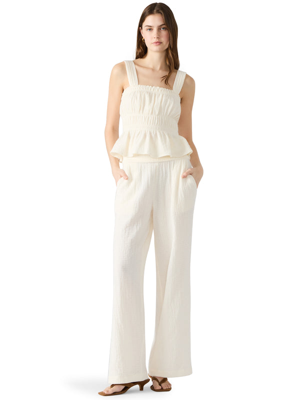 Pomeline Smocked Waist Palazzo Pants