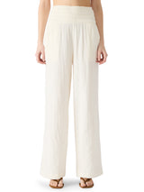 Pomeline Smocked Waist Palazzo Pants