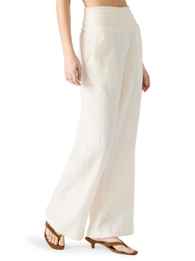 Pomeline Smocked Waist Palazzo Pants