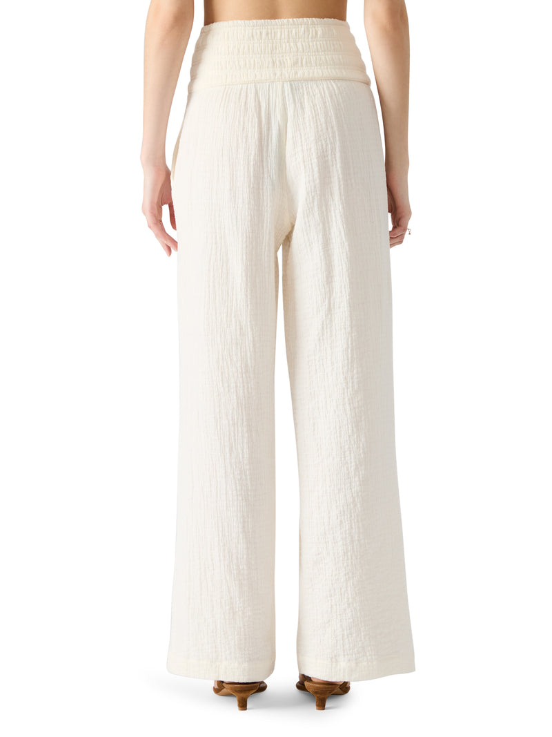 Pomeline Smocked Waist Palazzo Pants