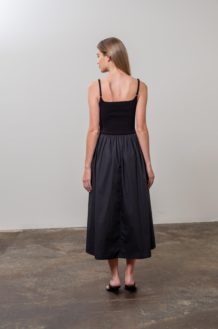 Square Neck Woven Dress