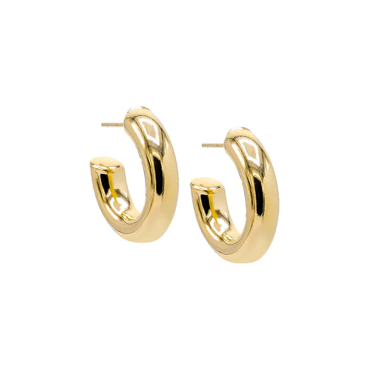 Thick Hollow Hoop Earring
