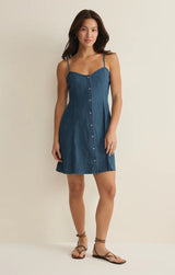 Angel Eyes Denim Mini Dress Medium Indigo