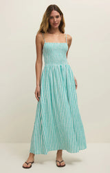 Bayside Striped Midi Dress La Palma