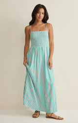 Bayside Striped Midi Dress La Palma