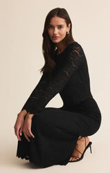 Aurora Lace Cropped Long Sleeve