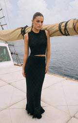 Ramona Sweater Skirt Black