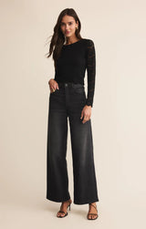 Aurora Lace Cropped Long Sleeve