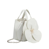 Monroe Ivory Flower Handbag