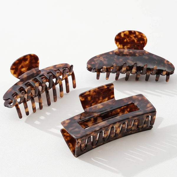 Deep Tortoise Large | Assorted Large Claw Clips