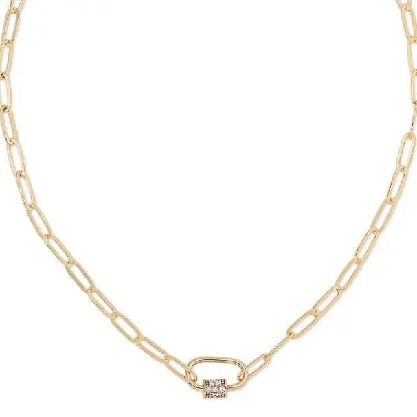 Carabiner Amulet Link Necklace