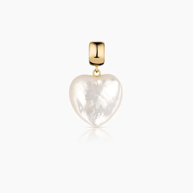 Gemma Mother of Pearl Heart Choker Necklace
