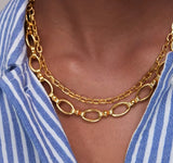 Rio Eternal Rope and Link Steel Necklace
