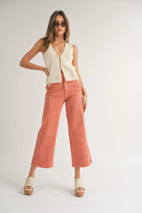 Hook & Eye Closer Vest Cardigan