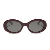 Lainey Dark Cherry Lacquer + Grey