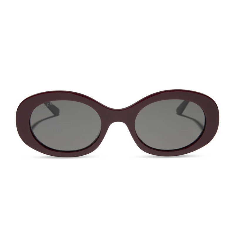 Lainey Dark Cherry Lacquer + Grey