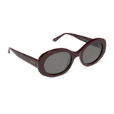Lainey Dark Cherry Lacquer + Grey