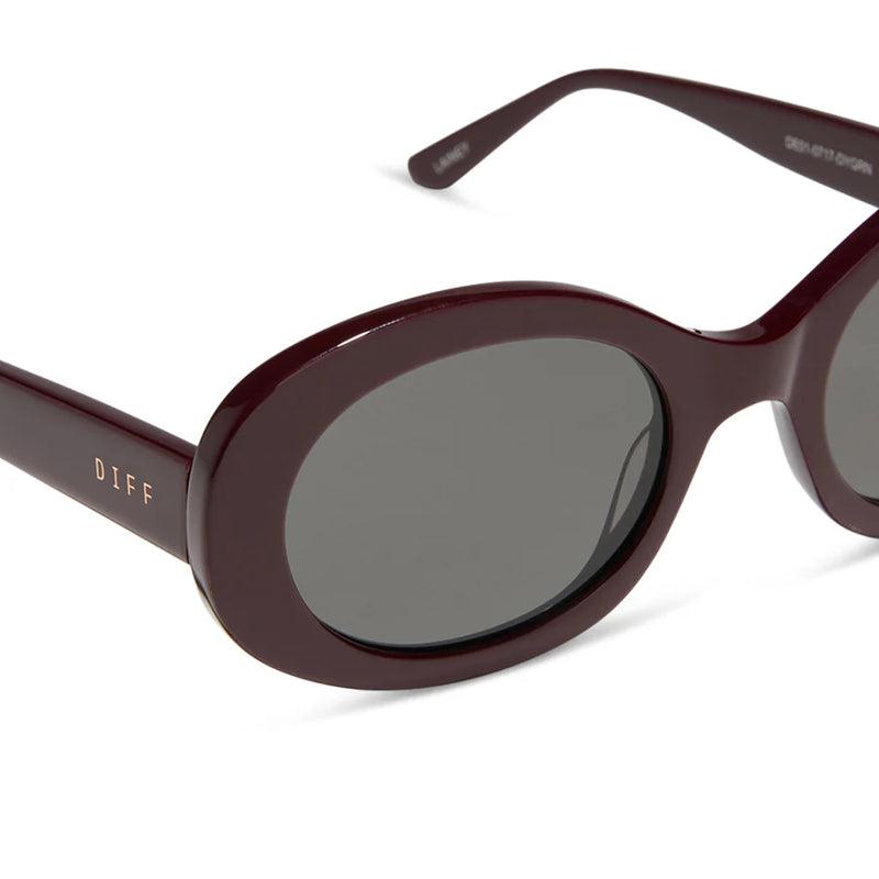 Lainey Dark Cherry Lacquer + Grey