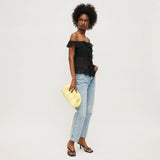 Tate Woven Frame Clutch